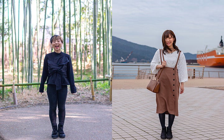 写真左から、やなめさんと中川祐子さん