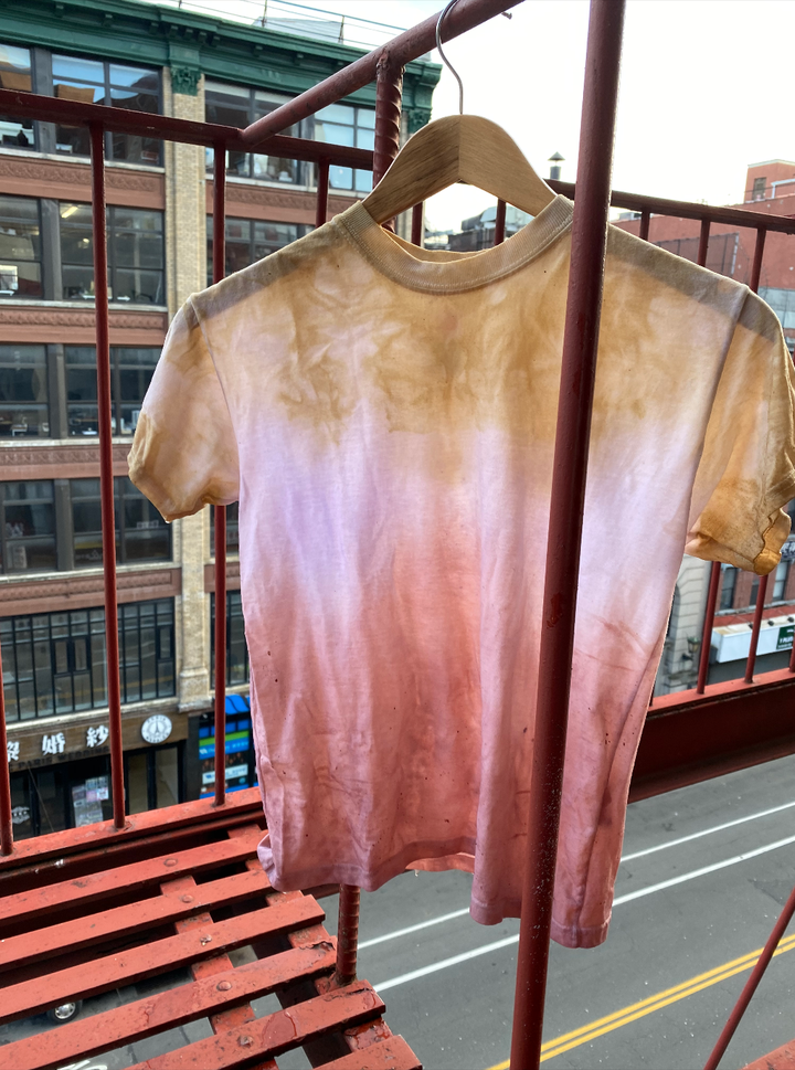 Natural tie-dye T-shirt