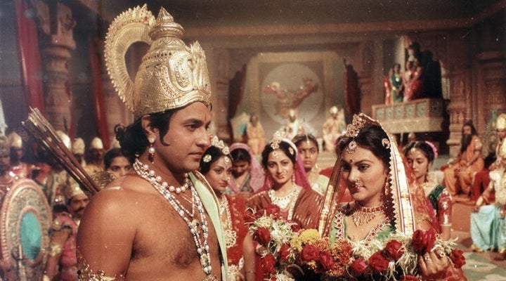 Arun Govil and Deepika Chikhalia in RAMAYAN. E