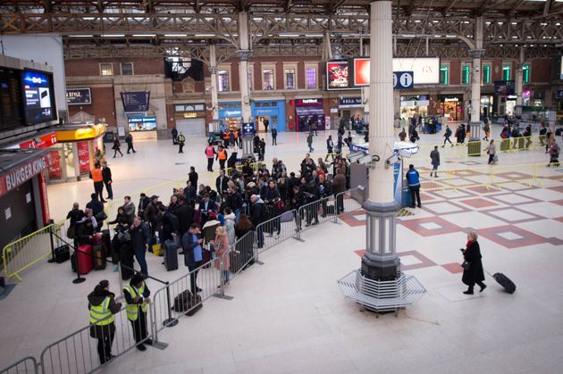 The attack happened on the concourse of Victoria station