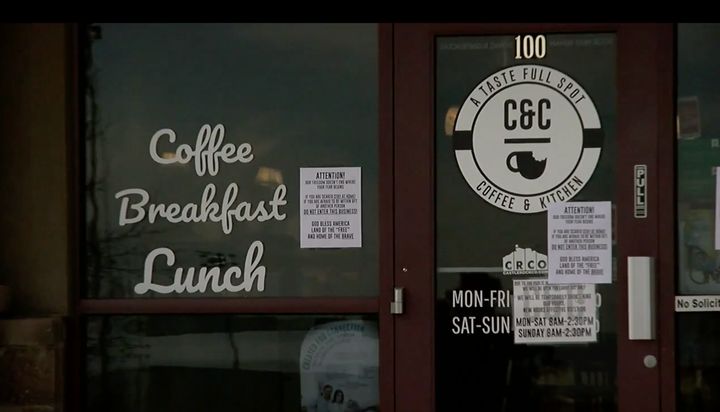 C&C Coffee and Kitchen in Castle Rock, Colorado, had its license suspended indefinitely on Monday after it ignored a state health order forbidding dine-in guests.
