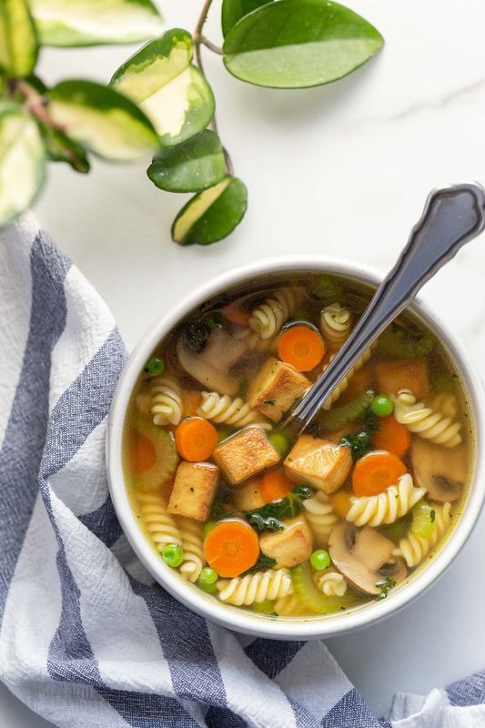 Get the Tofu Noodle Soup recipe from I Love Vegan.﻿