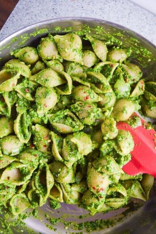 Get the Vegan Spinach Pesto Pasta recipe from Yup, It's Vegan!