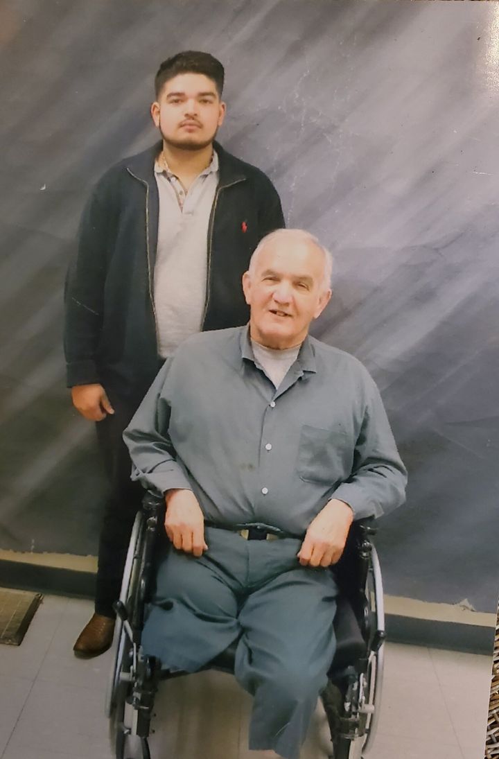 George Escamilla with his grandson Sebastian. 