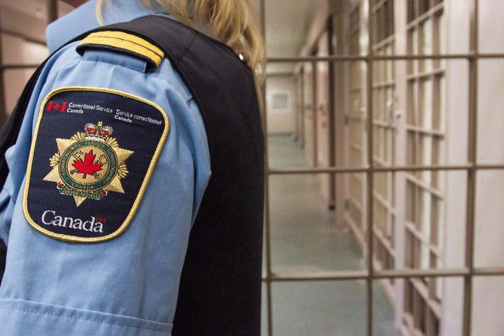 A correctional officer at the Collins Bay Institution in Kingston, Ont., on May 10, 2016.