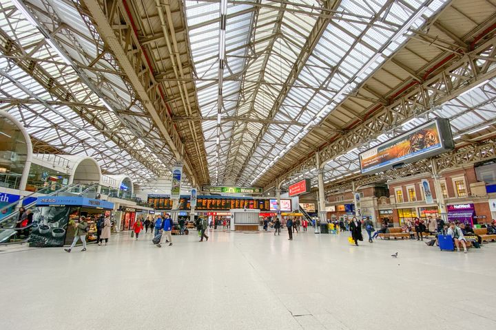 ロンドンのビクトリア駅 2020年3月17日撮影