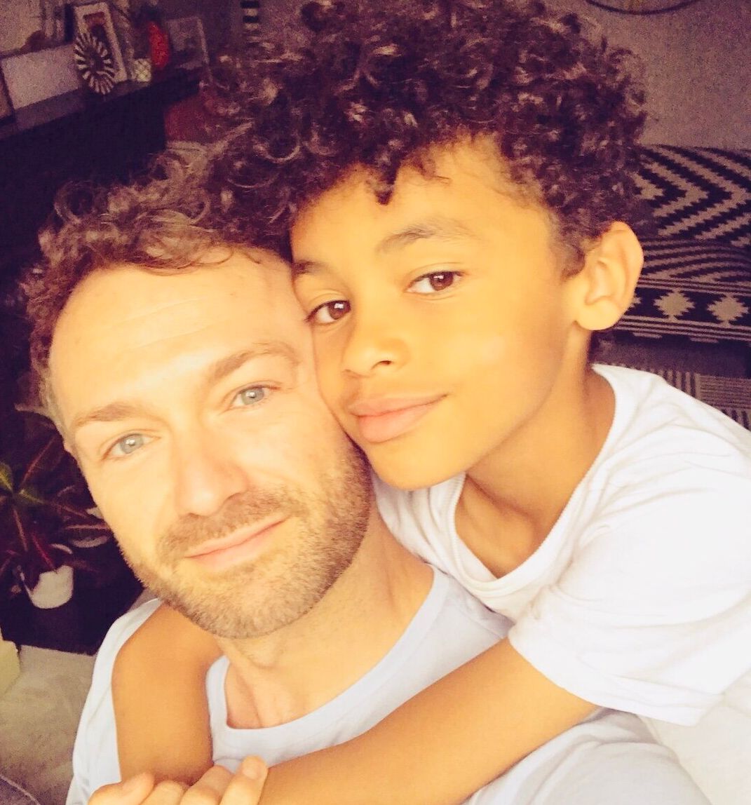 Single dad Ben Brooks-Dutton and his son