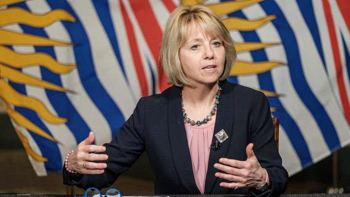 Dr. Bonnie Henry speaks during a press conference in Victoria on May 6, 2020.