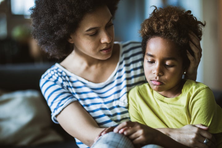 Parents should encourage their kids to talk about their feelings.