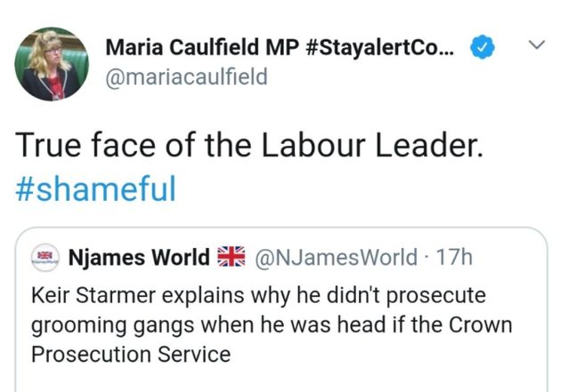 Maria Caulfield Tweet