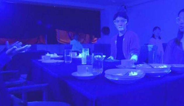 Black Light Experiment Shows How Easily Coronavirus Could Spread At A Buffet