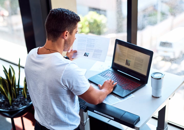 There are IKEA hacks to make your own standing desk for cheap, but if you're not the DIY type, we've pulled together sit-stand desks and standing desk converters for under $300. 