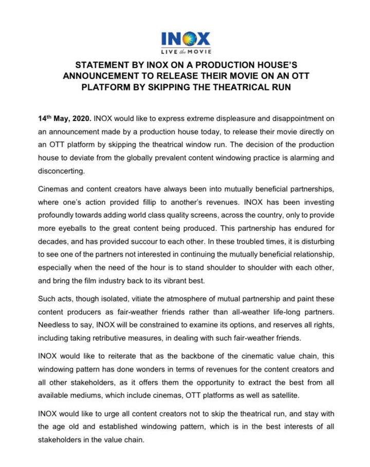 Inox Statement