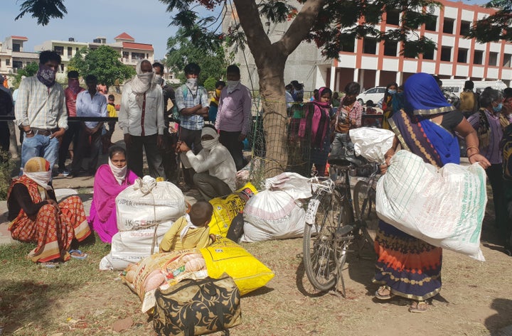 Over 2,000 migratory workers gathered near Chandigarh International Airport at Sohana village on Friday to board the Shramik trains without seat confirmation.