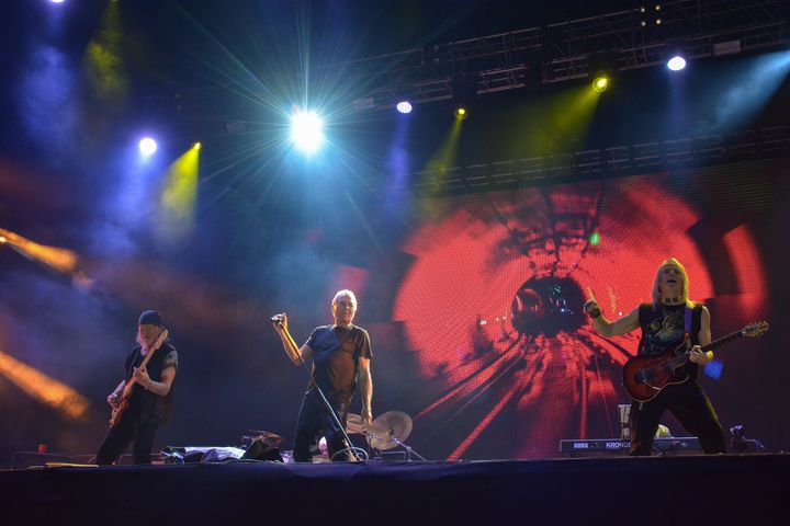 Οι Deep Purple στην σκηνή κατά την περιοδεία με τίτλο «Hell and Heaven 2020», στις 14 Μαρτίου, στην πόλη της Τολούκα στο Μεξικό.