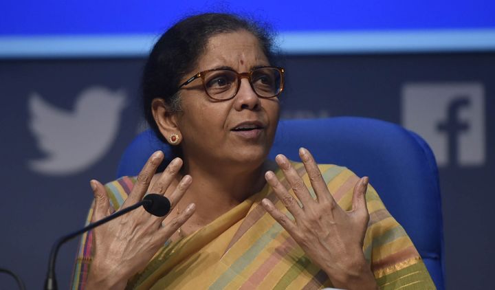 Union Minister of Finance and Corporate Affairs Nirmala Sitharaman during the second briefing regarding the governement's economic stimulus package, at National Media Centre, on May 14, 2020 in New Delhi.