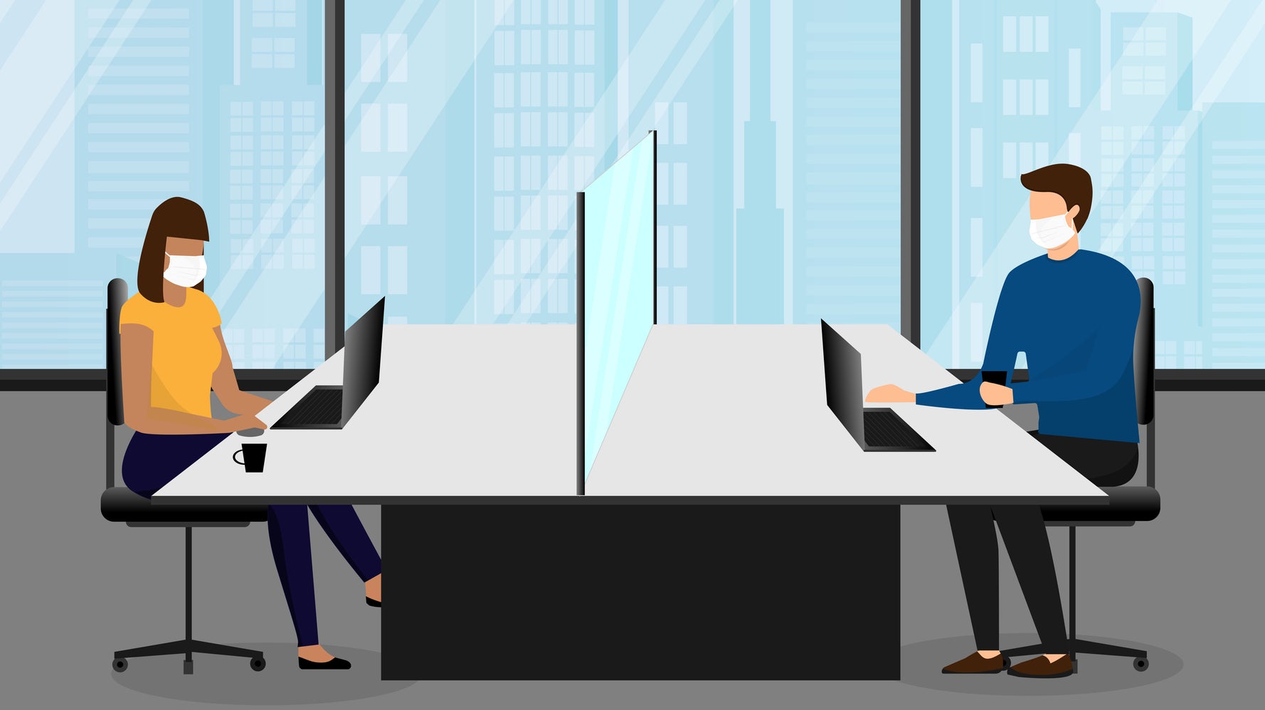 Depuis Le Deconfinement La Vie De Bureau Ne Ressemble Plus A Ca Le Huffington Post Life