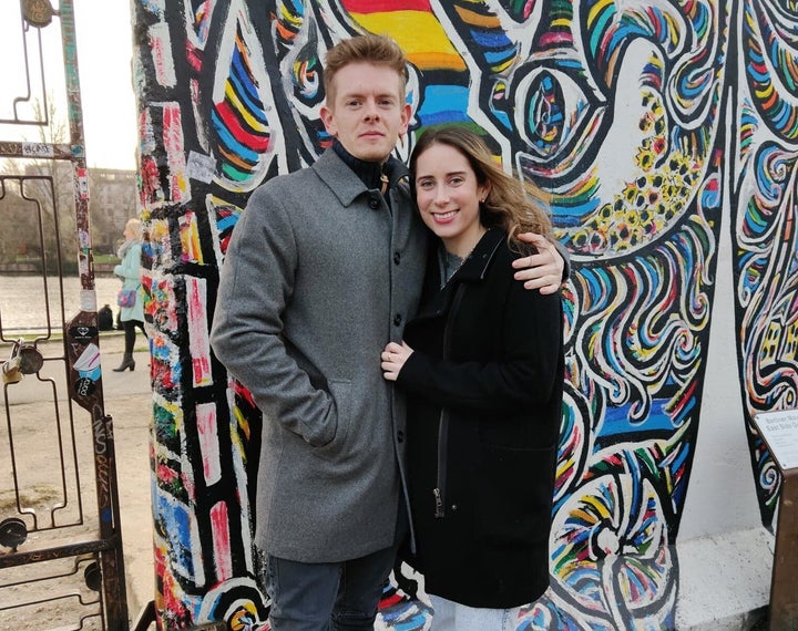 The author and Julien in Berlin in late February – their first (and last) vacation together before France closed its borders due to the coronavirus pandemic.