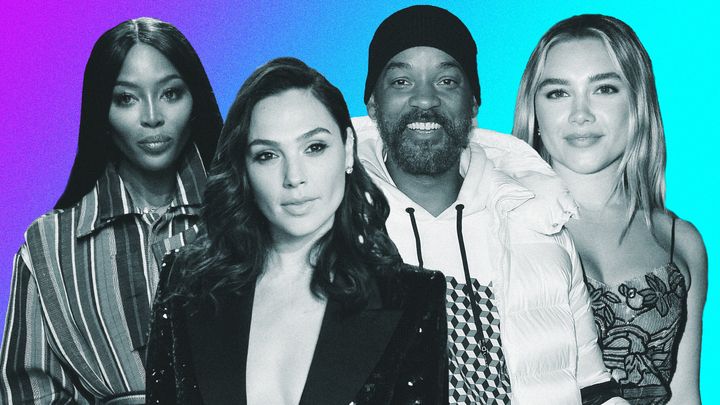 Left to right: Naomi Campbell, Gal Godot, Will Smith and Florence Pugh.