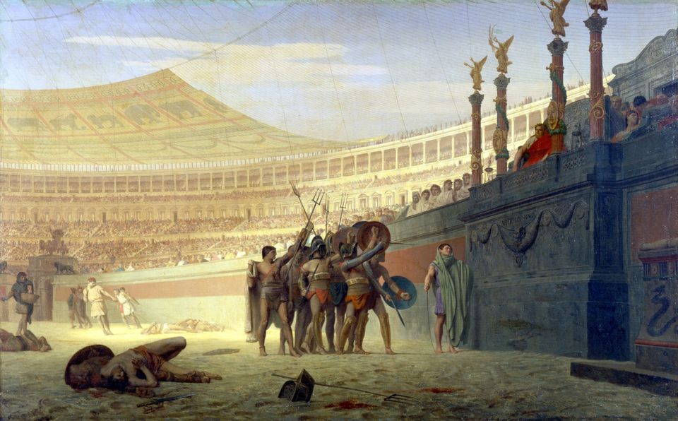 Μονομάχοι χαιρετούν τον Καίσαρα του Jean-Leon Gerome