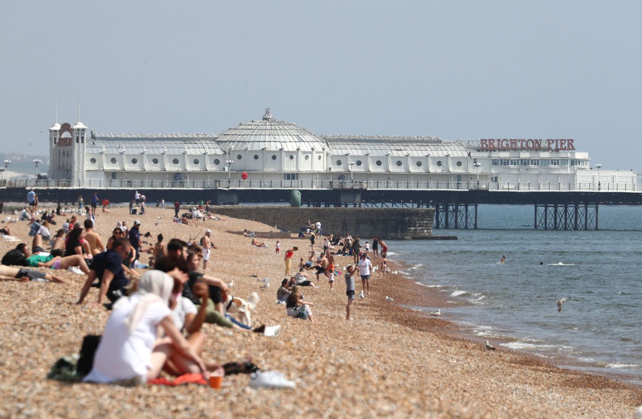There are fears that crowded beaches could lead to a spike in cases.