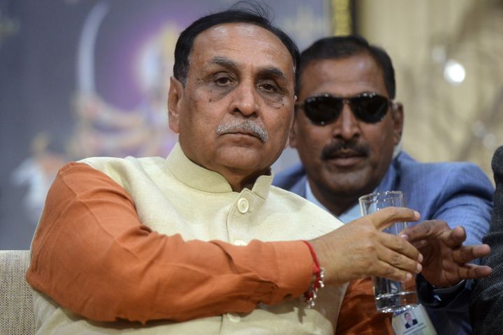 Gujarat Chief Minister Vijay Rupani in a file photo. Media reports say he has been under increasing pressure to contain the rise in number of cases and deaths due to the coronavirus pandemic.
