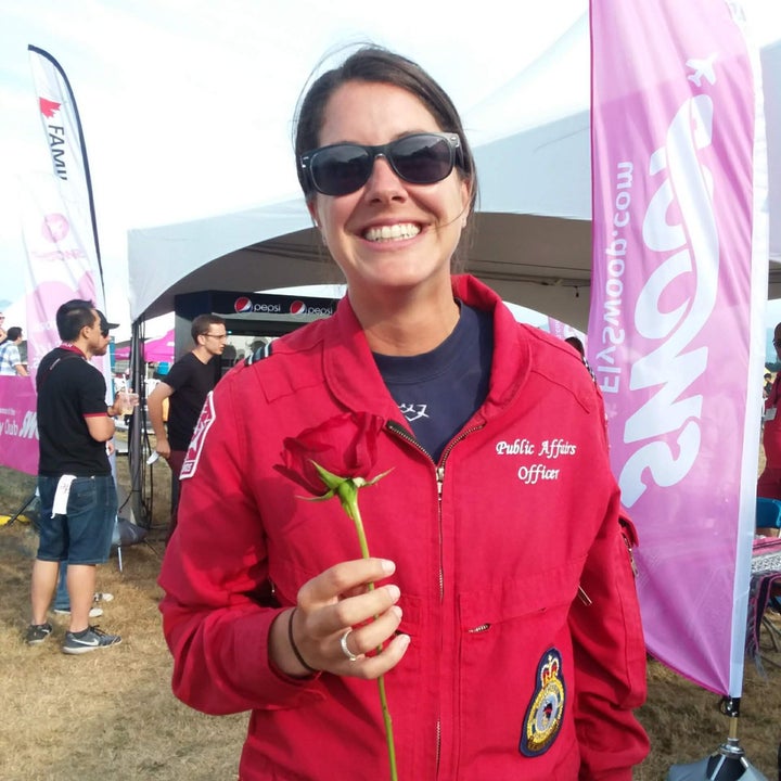 Capt. Jenn Casey is pictured at the Abbotsford International Airshow in Abbotsford, B.C. on Aug. 9, 2019.&nbsp;