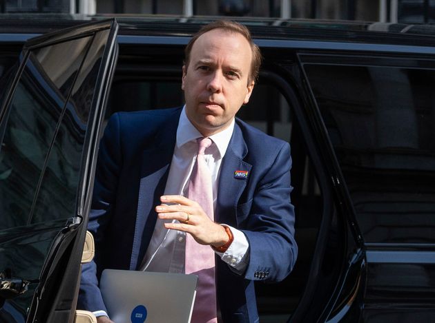 Health secretary Matt Hancock arrives in Downing Street