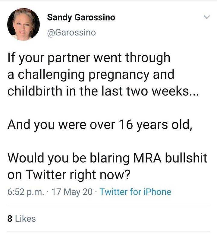 Sandy Garossino, mother of Canadian singer Grimes, posted this now-deleted tweet on May 17, 2020.
