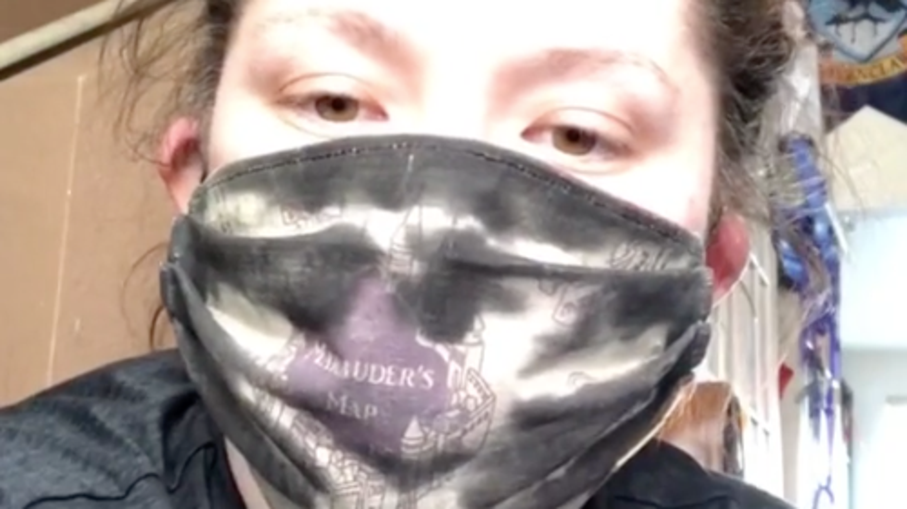 Download Free Artist S Harry Potter Face Mask Reveals The Marauder S Map When Best Free SVG Cut Files