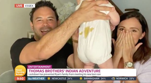 Ryan Thomas And Lucy Mecklenburghs Baby Has A Smelly Surprise For Lorraine Kelly