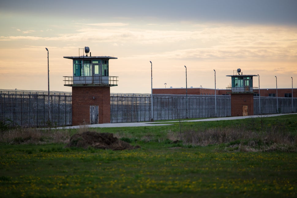 The prison courtyard at Marion Correctional Institution in Ohio.&nbsp;