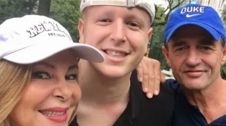 Ana Obregón, Aless Lequio y Alessandro Lequio.