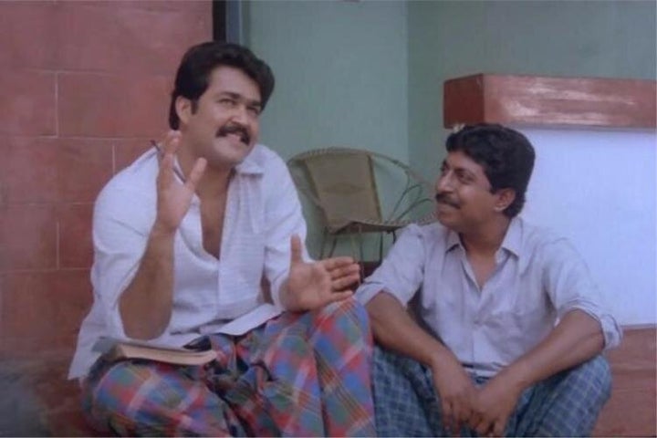 Mohanlal and Sreenivasan in 'Nadodikattu'