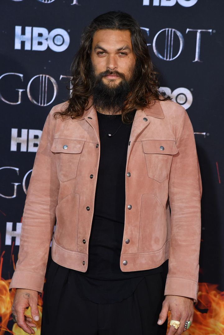 Jason Momoa at the premiere for the Game Of Thrones finale