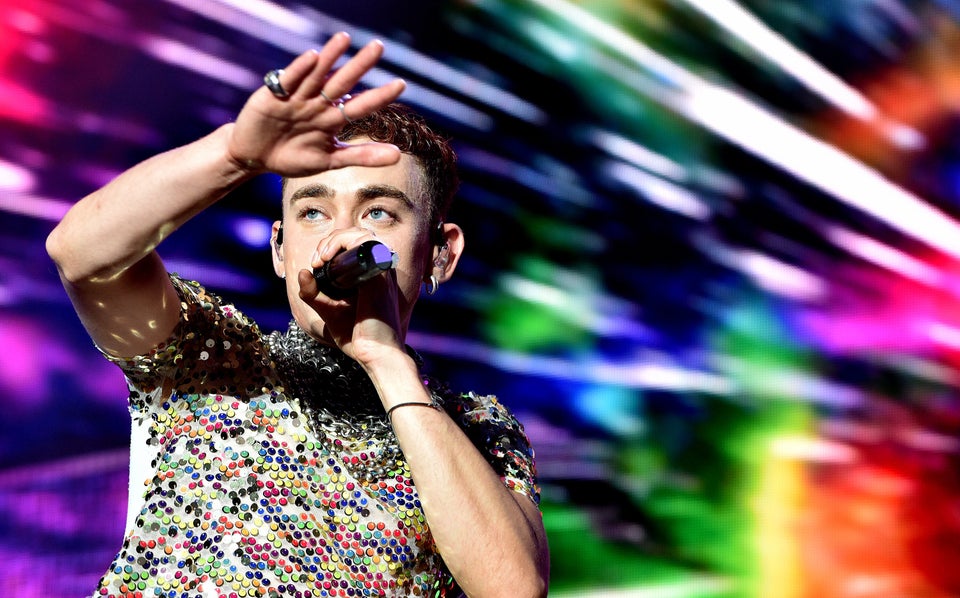Olly performing at Manchester Pride 2019
