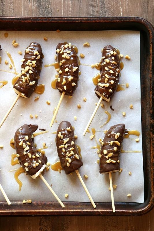 Get the Chocolate Covered Frozen Bananas recipe from Completely Delicious