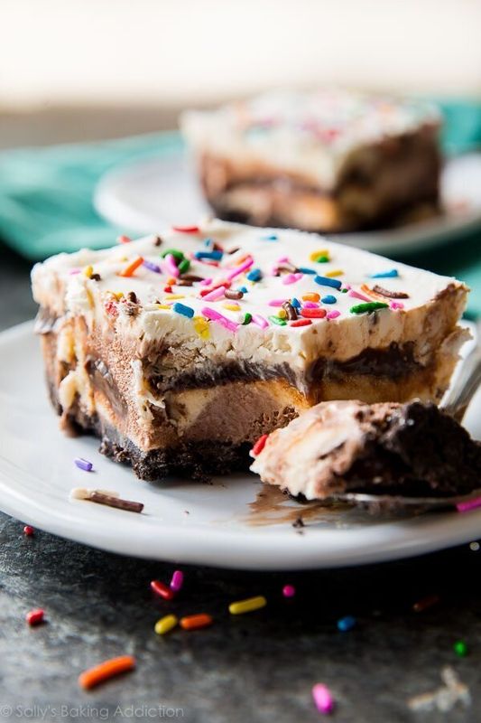 Get the Easy 5-Layer Ice Cream Cake recipe from Sally's Baking Addiction