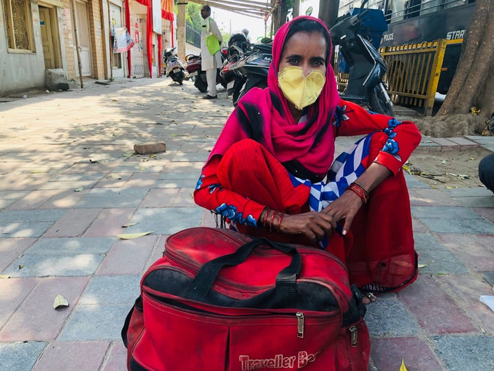 Migrant worker Rani Prajapati in New Delhi. 