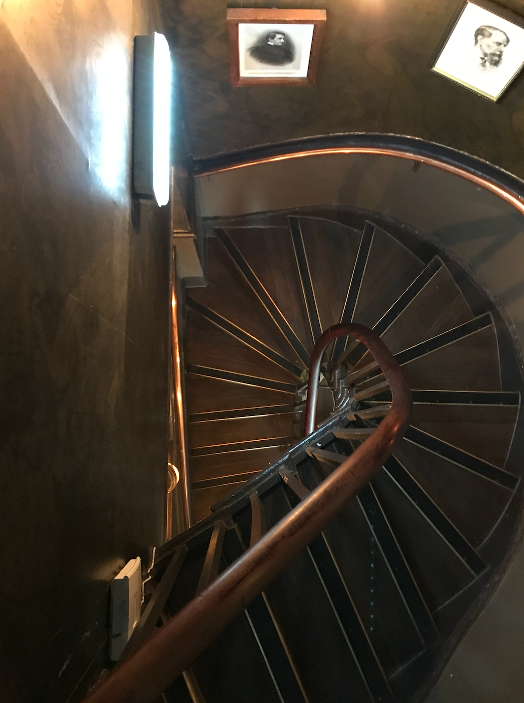 Customers would have to pass through this narrow staircase in The Victoria to reach the toilets – while maintaining the two metre rule