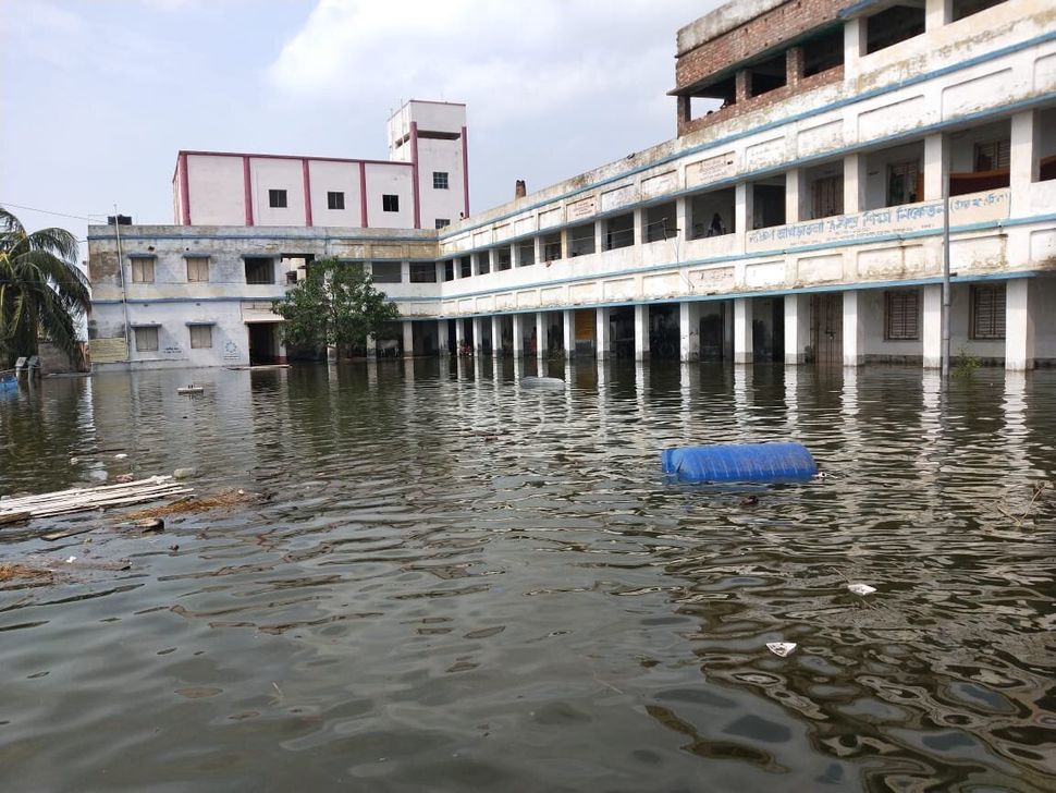 Schools and other buildings where people took shelter were also flooded.