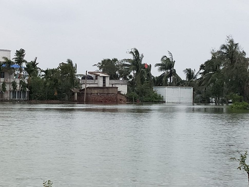 Flooded parts of Sandeshkhali.