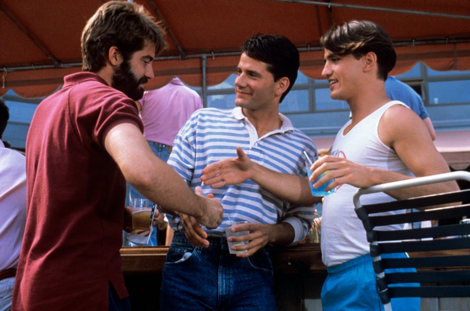 From left: Stephen Caffrey, Campbell Scott and&nbsp;Dermot Mulroney in "Longtime Companion."