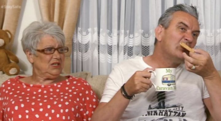Lee was seen dunking his toast into a cup of tea on Gogglebox