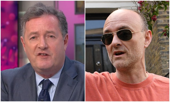 Piers Morgan and Dominic Cummings