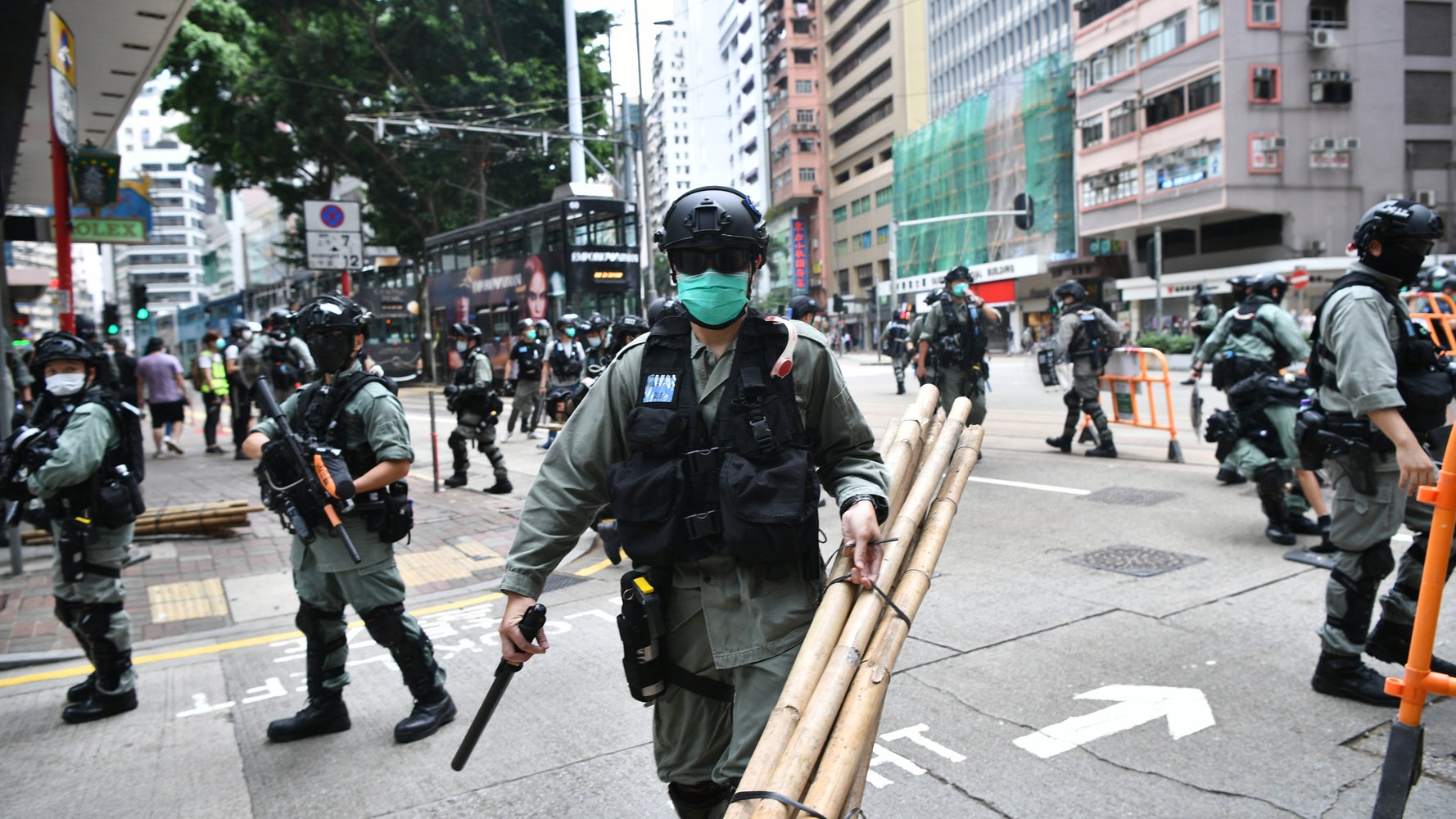 Hong Kong Police Fire Tear Gas At Thousands Of Protesters Opposing New