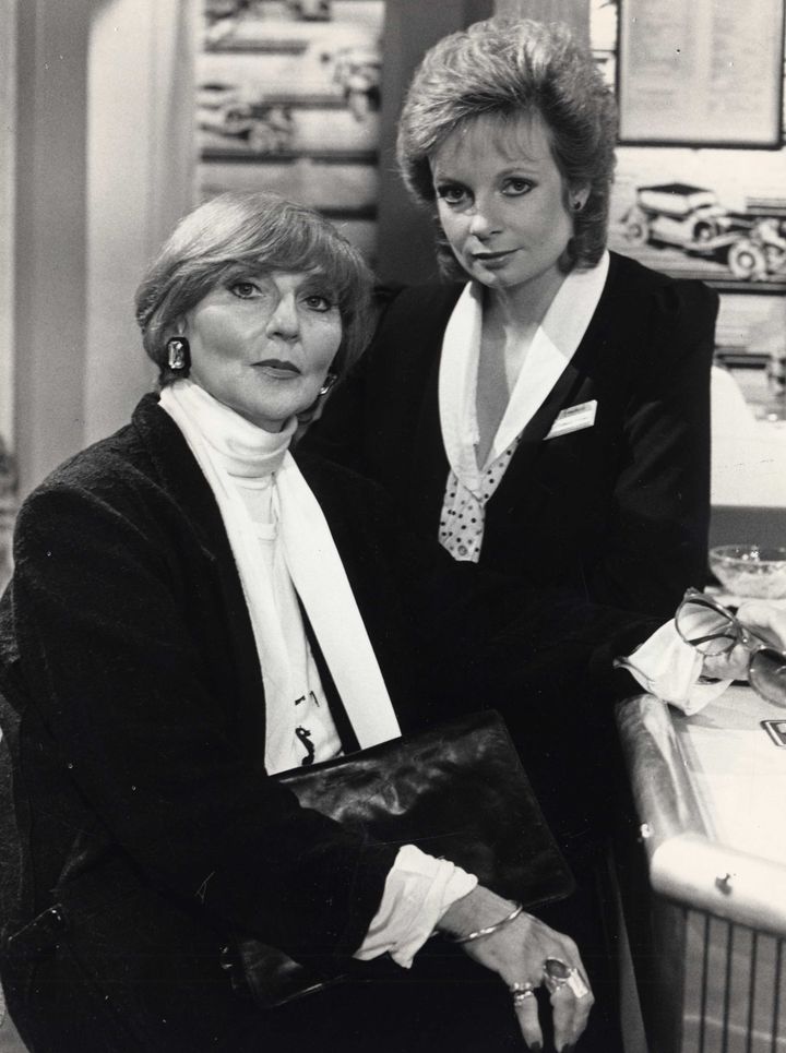 Heather Chasen (seen here with Claire Faulconbridge) played Valerie Pollard in Crossroads