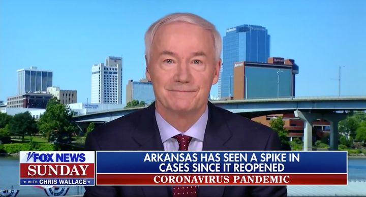 Asa Hutchinson said people staying at home is “contrary to the American spirit."