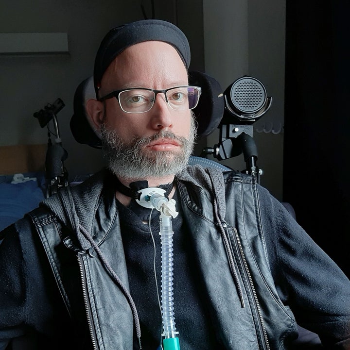 Disability activist Jonathan Marchand lives in a long-term care home outside Quebec City.