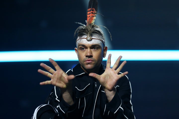 Mitch Tambo poses during a media call for Eurovision - Australia Decides at Gold Coast Convention and Exhibition Centre on February 07, 2020 in Gold Coast, Australia. 